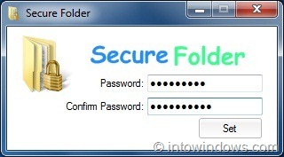 secure folders with password